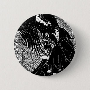 Bóton Redondo 5.08cm Eu vi o botão de três bruxas