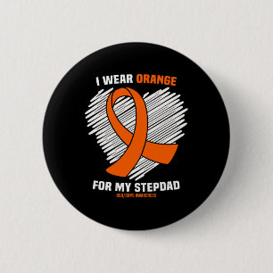 Bóton Redondo 5.08cm Eu Visto Laranja Para A Minha Consciência Do Stepd