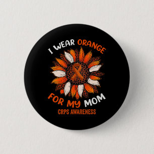 Bóton Redondo 5.08cm Eu Visto Laranja Para Minha Mãe Cobra Consciência