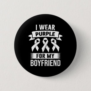 Bóton Redondo 5.08cm Eu Visto Roxo Pela Minha Consciência Da Sobredosag