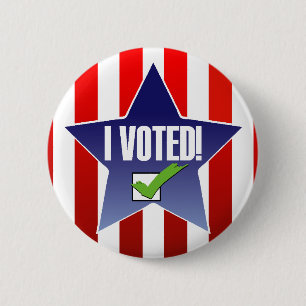 Bóton Redondo 5.08cm Eu votei o Pin da eleição