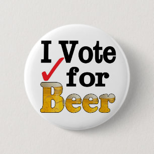 Bóton Redondo 5.08cm Eu Voto na Cerveja