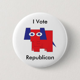 Bóton Redondo 5.08cm Eu voto o republicano