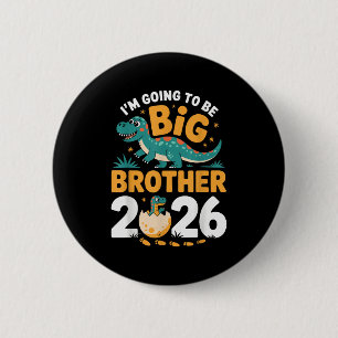 Bóton Redondo 5.08cm Eu vou ser o Big Brother 2026 - Gravidez Dino