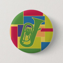 Bóton Redondo 5.08cm Euphonium Colorblocks Botão