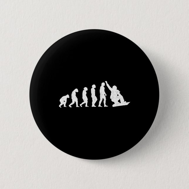 Bóton Redondo 5.08cm Evolução Do Tecido Neves Do Macaco-Pão-Pano-Pé (Frente)