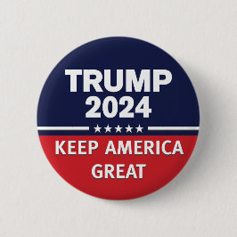 Bóton Redondo 5.08cm Excelente Trump 2024 Keep America
