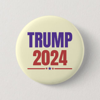 Bóton Redondo 5.08cm Excelente Trump 2024 Keep America - azul vermelho
