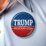 Bóton Redondo 5.08cm Excelente Trump 2024 Keep America - azul vermelho<br><div class="desc">Um design a apoiar a campanha de reeleição do Presidente Trump. Um layout moderno e mínimo que nos colocará numa multidão. Este design clássico é ousado e fácil de ler. Trump é muito grande e pode ser visto a longa distância. Um design a apoiar a campanha de reeleição do Presidente...</div>
