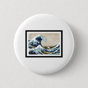 Bóton Redondo 5.08cm Excelente Wave de Kanagawa