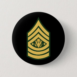 Bóton Redondo 5.08cm Exército - Major Sargento do Exército E-9 (SMA)