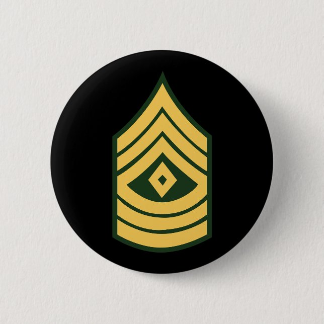 Bóton Redondo 5.08cm Exército - Primeiro Sargento E-8 (1SG) (Frente)