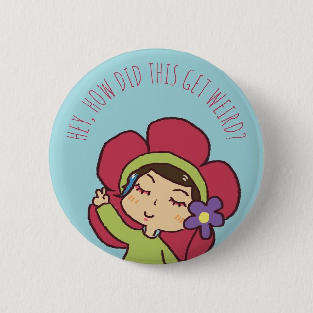 Bóton Redondo 5.08cm Experiência estranha no botão do Internet (Frente)