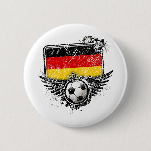 Bóton Redondo 5.08cm Fã de futebol Alemanha