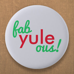 Bóton Redondo 5.08cm Fab Yule Ous   Fabuloso Fábrica de Na moda de Nat