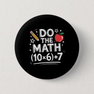 Bóton Redondo 5.08cm Faça a Matemática Meme Pemdas Professor Primário E