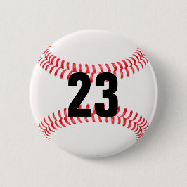 Bóton Redondo 5.08cm Faça o seu próprio botão de baseball do número de