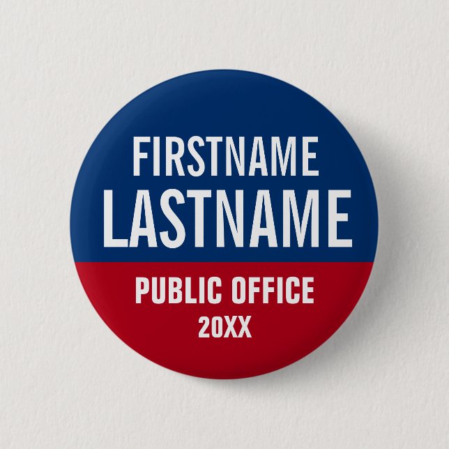 Bóton Redondo 5.08cm Faça um botão da campanha (Frente)