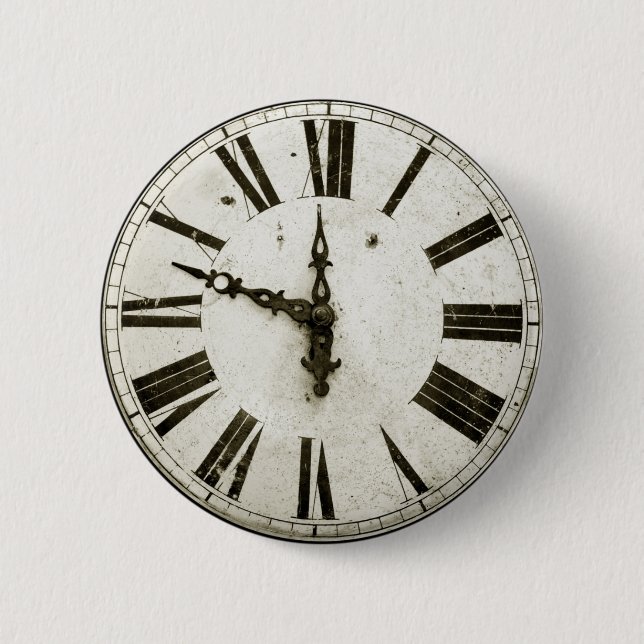Bóton Redondo 5.08cm Face do relógio (Frente)