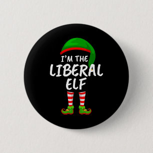 Bóton Redondo 5.08cm Família Combinada Divertida Eu Sou O Elfo Liberal