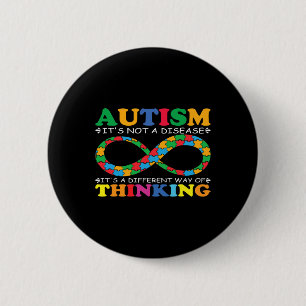 Bóton Redondo 5.08cm Família de Consciência Autismo Não é Autismo de Do