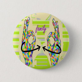 BÓTON REDONDO 5.08CM FAMÍLIA DO ASL