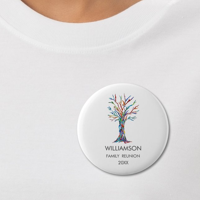 Bóton Redondo 5.08cm Família Reunião Família Rainbow (Criador carregado)