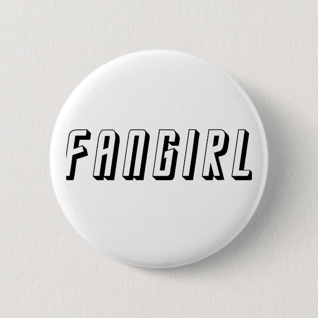 Bóton Redondo 5.08cm Fangirl (Frente)