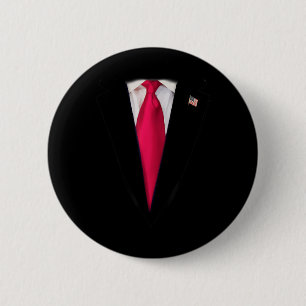 Bóton Redondo 5.08cm Fantasia de Donald Trump Fantasia de Trump para o