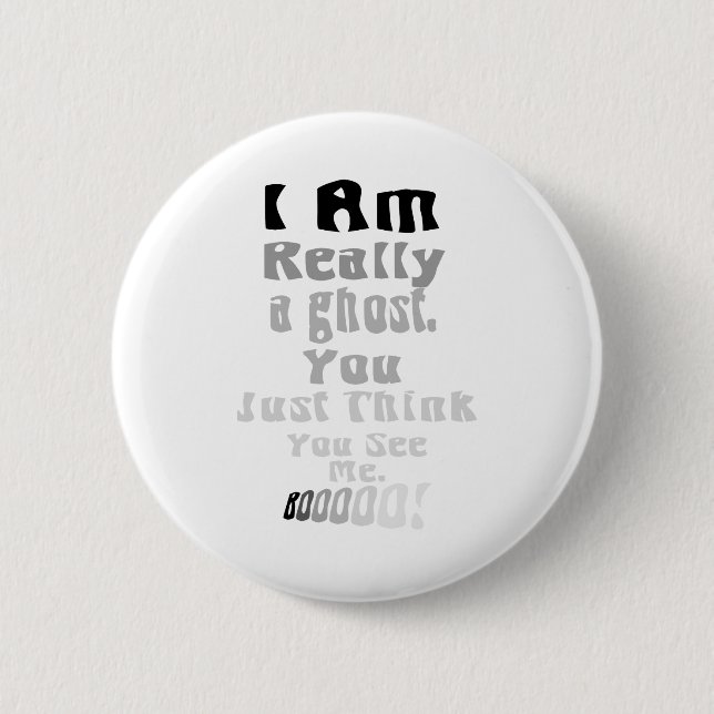 Bóton Redondo 5.08cm fantasma (Frente)