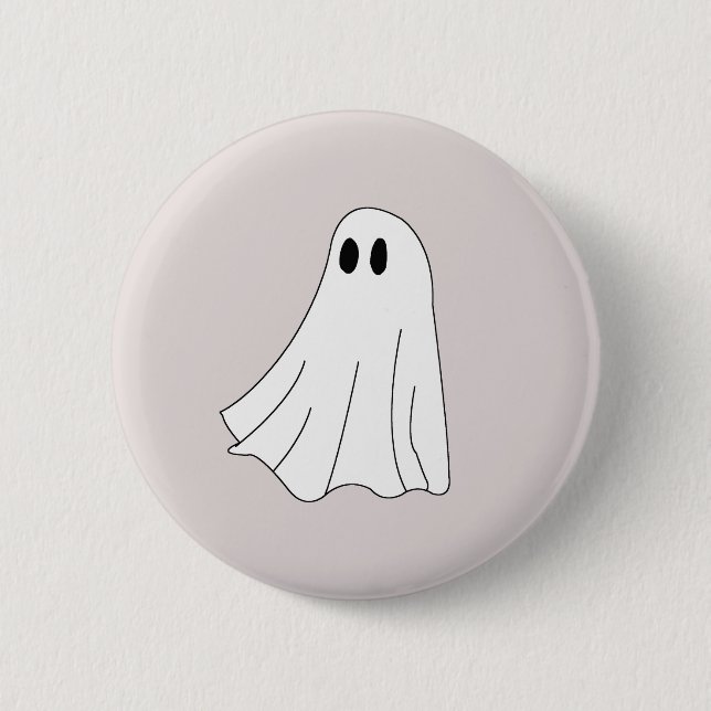 Bóton Redondo 5.08cm Fantasma Assustador (Frente)