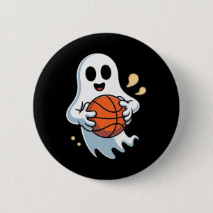 Bóton Redondo 5.08cm Fantasma Assustador Brincando de Esqueleto Fantasi