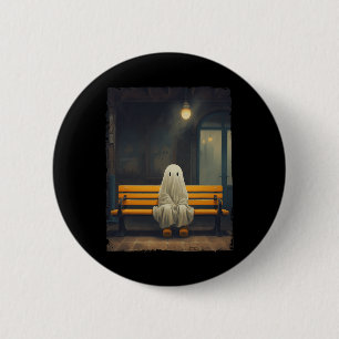 Bóton Redondo 5.08cm Fantasma Da Fama Vintage, Esperando Sentado Na Cad