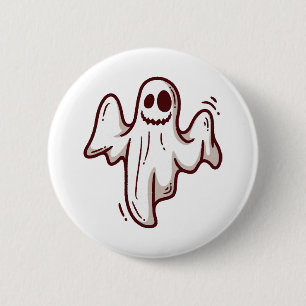 Bóton Redondo 5.08cm Fantasma de Halloween