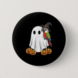 Bóton Redondo 5.08cm Fantasma Engraçado Papagaio Pumpkin Halloween Cria