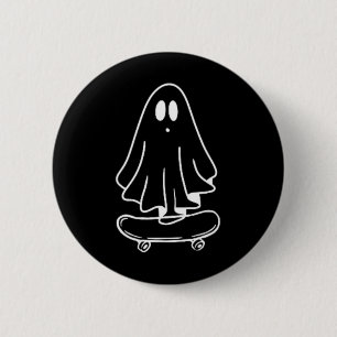 Bóton Redondo 5.08cm Fantasmas Skateboard Preguiçoso Fantasia de Hallow