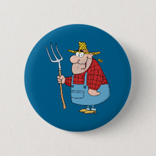 Bóton Redondo 5.08cm Farmer com Pitchfork