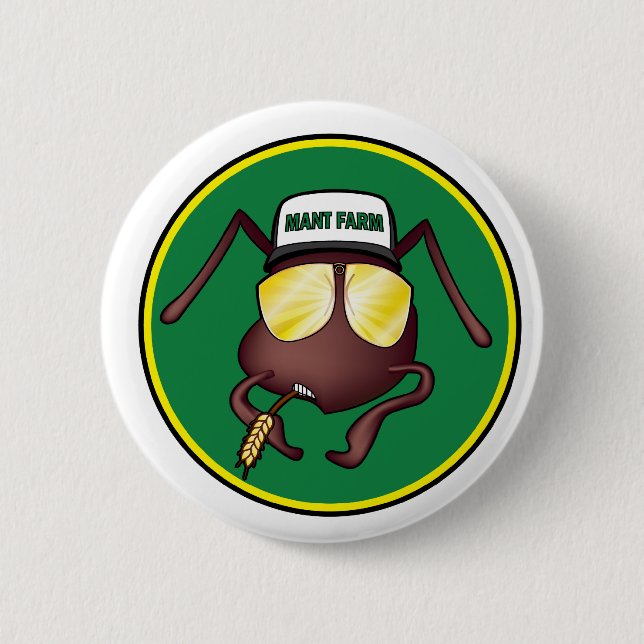 Bóton Redondo 5.08cm Fazenda de Mant o botão (Frente)