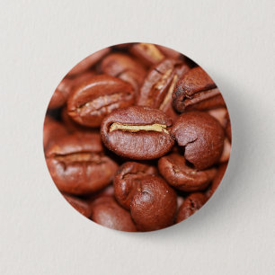 Bóton Redondo 5.08cm Feijões de café torrados
