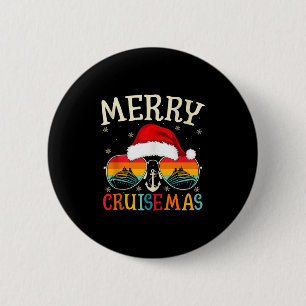 Bóton Redondo 5.08cm Feliz Cruisemas Cruzeiro de Navio de Férias Cruisi