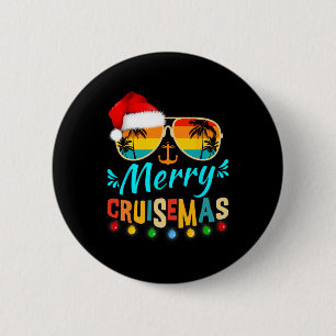 Bóton Redondo 5.08cm Feliz Cruisemas Papais noeis de Natal Reindeer Cru