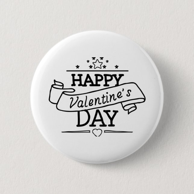 Bóton Redondo 5.08cm Feliz dia de os namorados (Frente)