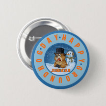 Feliz Dia do Groundhog Nome Personalizado Divertid