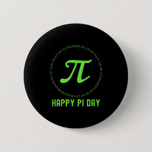 Bóton Redondo 5.08cm Feliz Dia Do Pi Matemática E Professor Stem De Mat