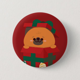 Bóton Redondo 5.08cm Feliz e Simples Feliz Natal