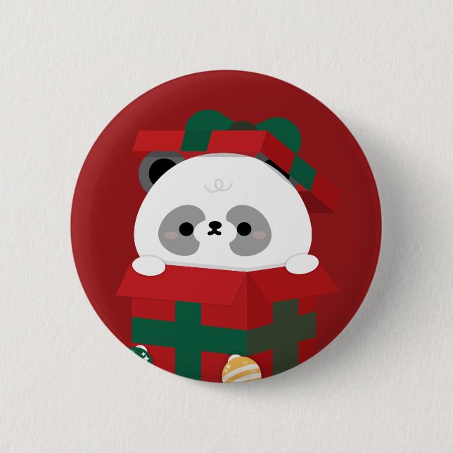 Bóton Redondo 5.08cm Feliz e Simples Feliz Natal (Frente)