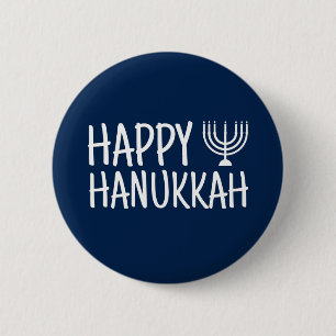 Bóton Redondo 5.08cm Feliz Hanukkah