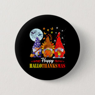 Bóton Redondo 5.08cm Feliz Natal de Ação de Graças de Halloween HalloOb