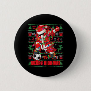 Bóton Redondo 5.08cm Feliz Natal de chute de futebol Byll Ugly Juventud