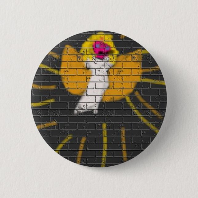 Bóton Redondo 5.08cm Feliz Natal Sun Moon Angel, Art by Kids :) (Frente)